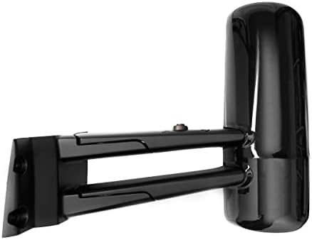 מכלול מראה דלת שחורה גבוהה לשחור עבור Kenworth T680 T880, מראה חלופית לקנוורת 'T680, מחומם ומונע, נוסע /