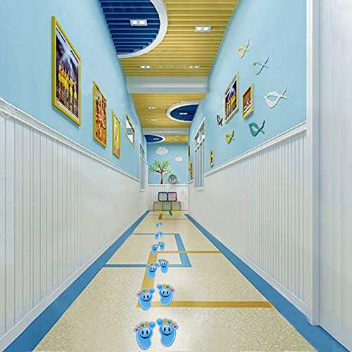 15-זוגות קריקטורה מדריך דביק עקבות מדבקות רצפת מדבקות לילדים חדר מסיבת משתלת רצפת מדרגות דקור