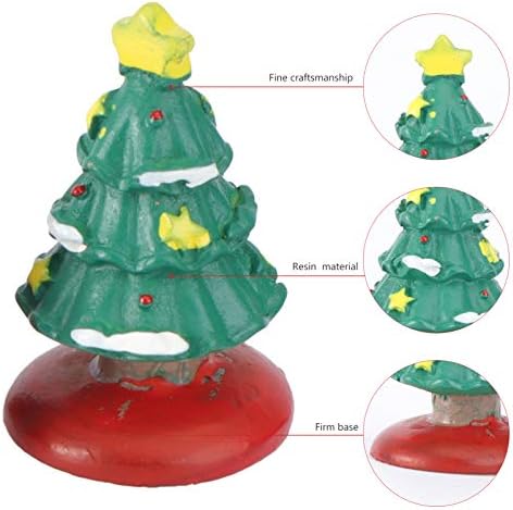 Valiclud 4 PCS קישוטי מיניאטורה לחג המולד שרף מיני עץ עץ עץ עץ עוגת עוגת מתנה עוגת חג המולד צעצועים