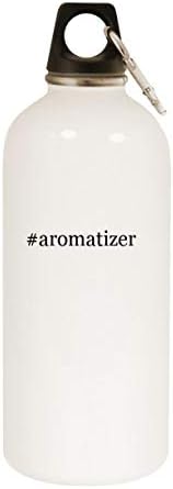 מוצרי Molandra Aromatizer - 20oz hashtag בקבוק מים לבן נירוסטה עם קרבינר, לבן