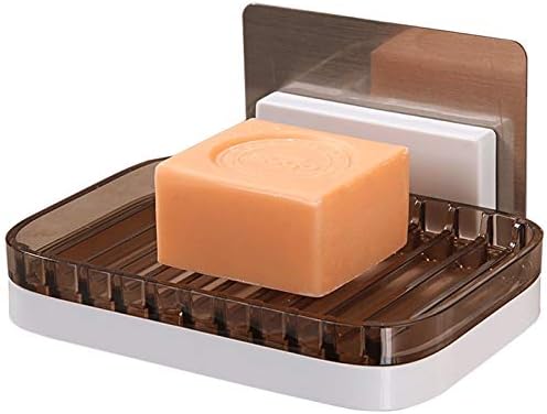 Doubao לניתוק קיר רכוב דבק סבון אמבטיה קולב מחזיק אגרוף נטול אגרוף סבון קופסאות קופסאות אחסון מדף ניקוז