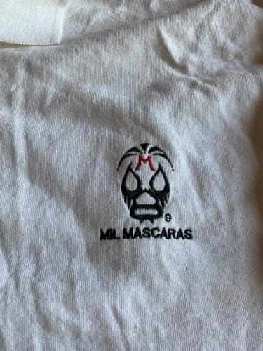 MIL Mascaras, חתימה 8x10 צילום וחולצת גולף - תמונות היאבקות חתימה