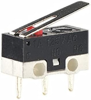 מתג נדנדה של Gruni 5 יחידות/מתג מיקרו מתג לחיצה מתג לחצן 3 סיכה 1A 125V AC מיני מגע מגע אור לעכבר