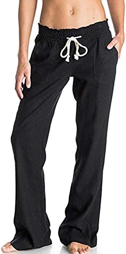 מכנסיים למותניים גבוהות של פירו פלוס מכנסיים עם רגל ישר מכנסי רגל רחבה