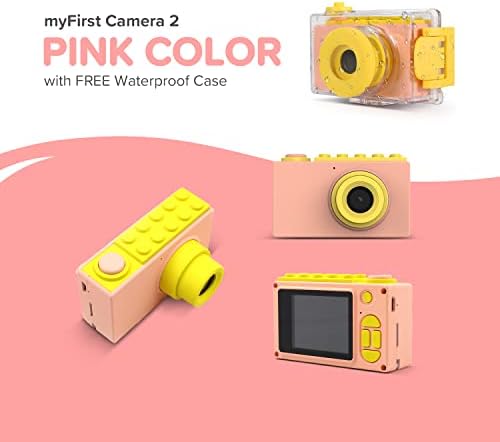 מצלמה myfirst 2 מצלמה אטומה למים MINI מיני 8MP 1080P מצלמת וידיאו HD עם כרטיס MICROSD בחינם 16GB