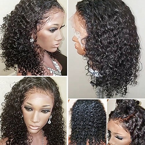 זיקריה מתולתל שיער טבעי פאות לנשים שחורות 13 * 4 תחרה מול פאות שיער טבעי 150 אחוז צפיפות פרונטאלית