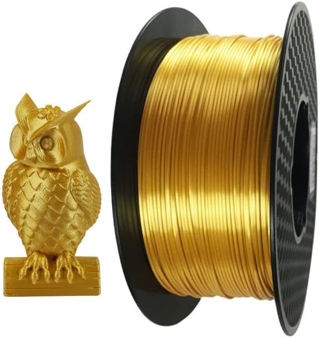 Leishent Silk Pla זהב 1.75 ממ PLA ברק משיי יוקרה 1 קג מדפסת תלת מימד חוט משי מבריק מרגיש כמו חומרי