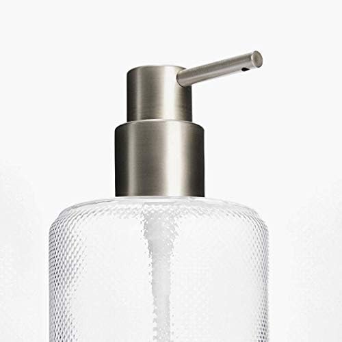 ZCXIYU SOAP מתקן זכוכית שקופה משאבת בקבוק עגול בקבוק סבון מקלחת נוזל נוזל בקבוק בקבוק בקבוק בקבוק בקבוק סבון לחץ