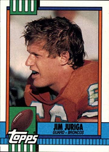 1990 Topps 40 Jim Juriga Broncos NFL כרטיס כדורגל NM-MT
