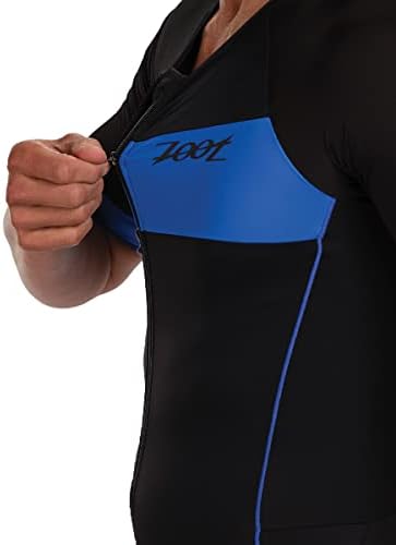 Core Core Aero Tri Tri של Zoot - חליפת טריאתלון של שרוול קצר לגברים, העשויה מבד פרימו איטלקי,