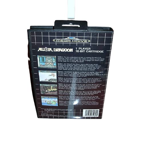 Aditi Alisia Dragoon Eu Cover עם קופסא ומדריך לסגה מגדרייב ג'נסיס קונסולת משחקי וידאו 16 סיביות
