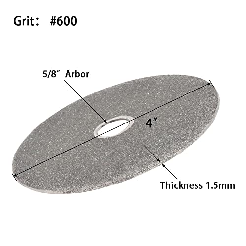 גלגל הברכיים שטוח של סקוטצ'ן יהלום 4 x 5/8 טחינת סחף מלטש דיסק מלטש ליטוש דיסק -600 חצץ