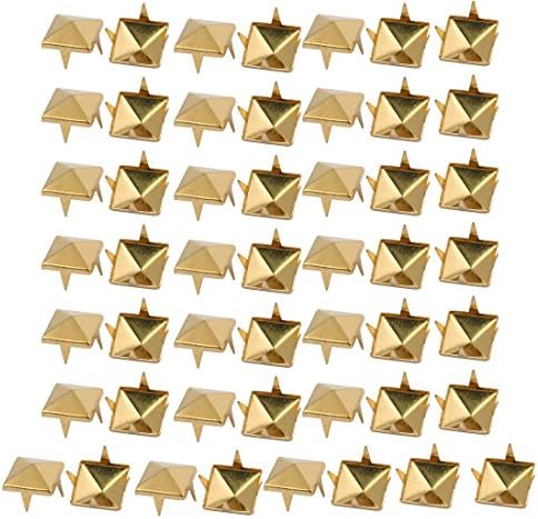 AEXIT 50 PCS 10 ממ חומרה ביתית נייר בצורת ריבוע בראד טון זהב טון זהב לראקפינג דגם מלאכת DIY: 55AS33QO71