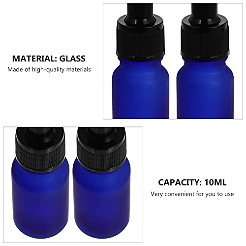 FOMIYES 10 יחידות בקבוקון עם קרם שמנים מיכלים קוסמטיים מיכלים בקבוקי בקבוקי טפטפות כחולים ניתנים למילוי