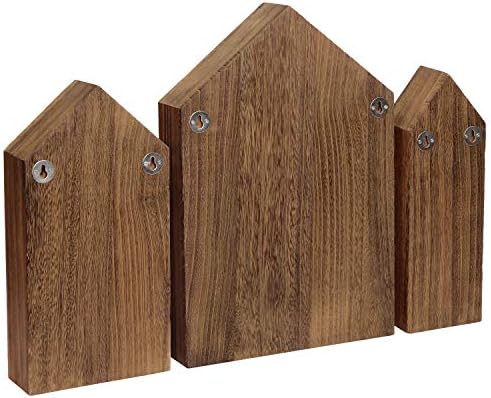 עיצוב IKEE בצורת בית בצורת עץ קופסת קופסאות קופסאות קופסאות מדף מארגן מארגן קופסת צל לאחסון לדמויות מיני, סט