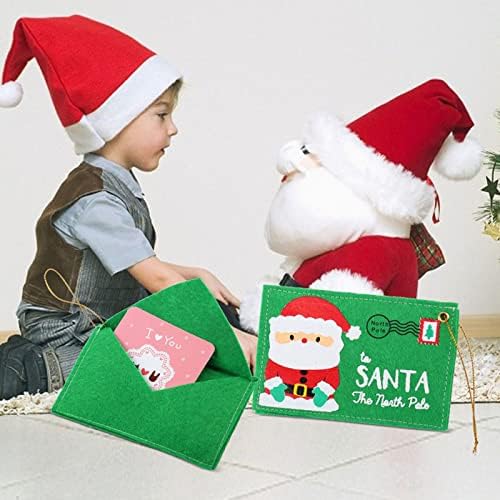 חג המולד קלאסי מעטפות חג מולד שקיות כרטיס סנטה קישוטי עץ חג המולד קישוטים לחג המולד תליון חג