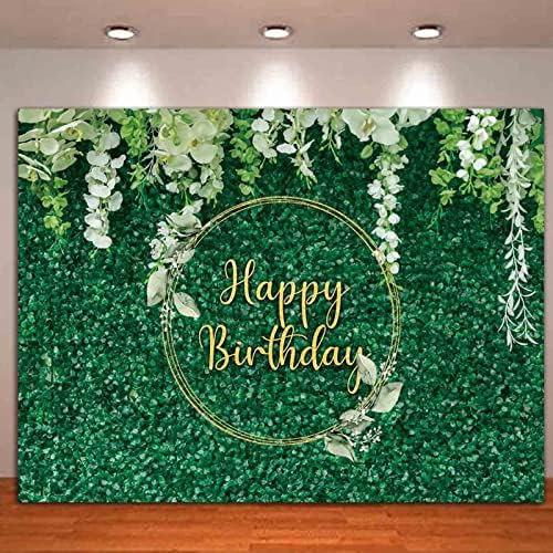 טבע ירוק עלה 3 ד פרחוני צילום תפאורות שמח מסיבת יום הולדת קישוט תמונה רקע סטודיו אבזרי עוגת