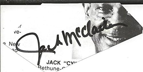 ג 'ק סיי מקליירן חתם על דף התוכנית ג' יי. אס. איי סטילרס בת ' ון קוקמן-מגזינים חתומים
