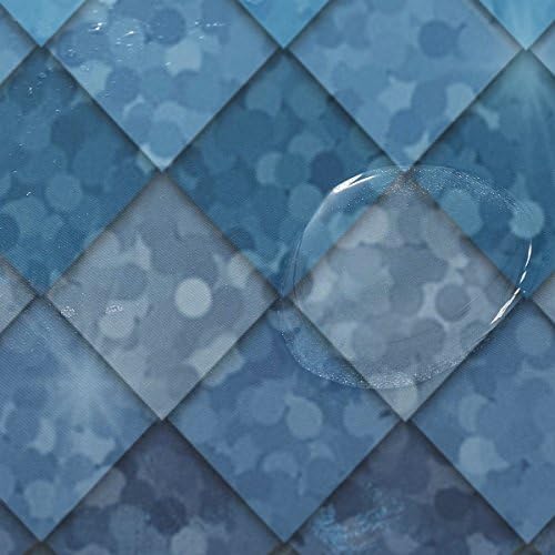 זואיו וילון מקלחת רקע אוקיאנוס כחול בתולת ים ימי דגים קשקשי דגים גיאומטריים חדר אמבטיה בית תפאורה ביתית הבד