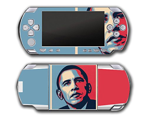 ברק אובמה מציית לעיצוב משחק וידאו ויניל מדבקה מדבקה עטיפה של Sony PSP פלייסטיישן נייד מקורי שומן