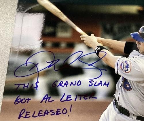 Doug Mientkiewicz חתום תמונה 16x20 Mets Auto Grand Slam Leiter כתובת JSA - תמונות MLB עם חתימה