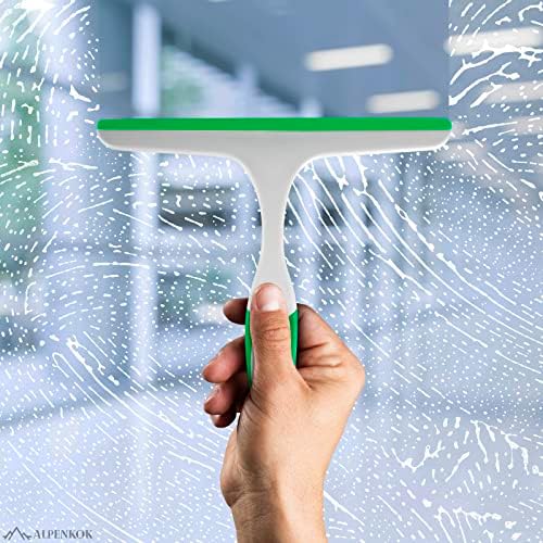 ניקוי חלונות מגב זכוכית מקלחת - 9.5 אינץ 'מגב קטן לדלת זכוכית מקלחת לרכב ניקיון קדמי מנקה דלת מקלחת