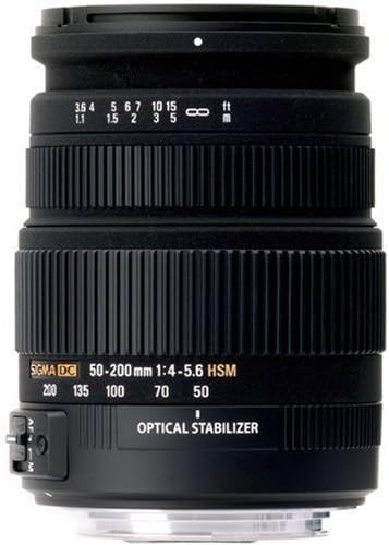 סיגמא 50-200 ממ f/4.0-5.6 DC אם עדשה מיוצבת אופטית SLD עם מנוע היפר סוניק למצלמות SLR דיגיטליות של Canon