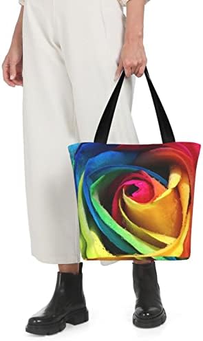 תיק תיק פרחים צבעוני תיק לנשים לנקות תיק כתפיים עם רוכסן בית ספר לטיולים במכללת קניות טיולים