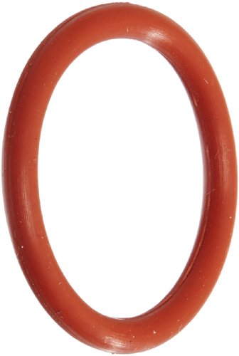 213 סיליקון O-Ring, 70A דורומטר, אדום, 15/16 ID, 1-3/16 OD, 1/8 רוחב