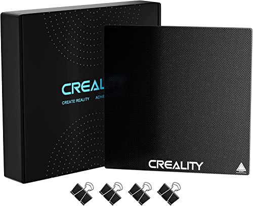 Creality CR-10/CR 10S מיטת זכוכית מחוסמת פלטפורמת מדפסת 3D, 310 x 310 ממ זכוכית מחוסמת לבנות משטח לבנות