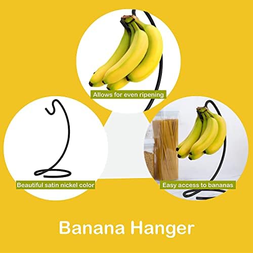 בננה מחזיק מודרני בננה קולב עץ סטנד וו עבור מטבח השיש, נחושת בננה סטנד, על ידי הומריות