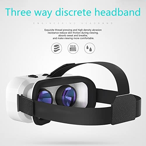 GSPMOLY G05A VR משקפיים 3D עם שלט רחוק מובחר, קסדת תלת מימד מציאות מדומה, Bluetooth התואמת לחוויה ענקית