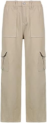 מכנסי נשים אוייאובוב, כפתור ג'ינס רחב ג'ינס מתלקח של נשים מכנסי ג'ינס רחבים מכנסיים לחתוך מגף גבוה עם כיסים