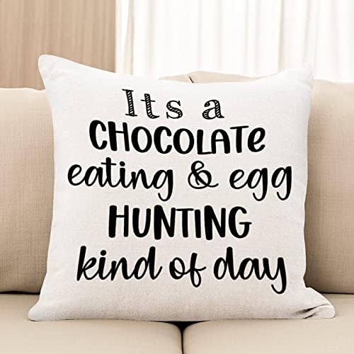 זה שוקולד אכילה וביצים ציד ביצים סוג של כריות ספה של יום חג הפסחא אומר מארז כרית ביצי פסחא שמחות כריות