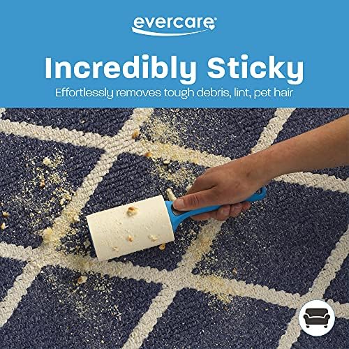Evercare Extreme Extreme Stick Roller, ידית ישר, 70 גיליונות, כחול