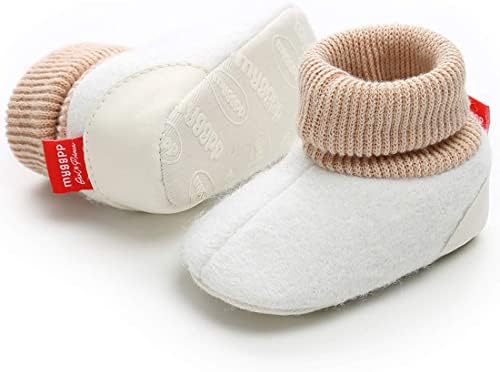 KidsUn יילוד תינוקות תינוקות בנות בנות פליס שלל נשארות על גרביים נעליים רכות ללא החלקה נעלי חג מולד