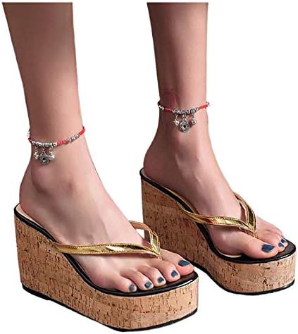 נשים קיץ סנדלים מקרית בוהמיה גלדיאטור טריז נעלי קרסול רצועת מזדמן חיצוני פלטפורמת נעליים