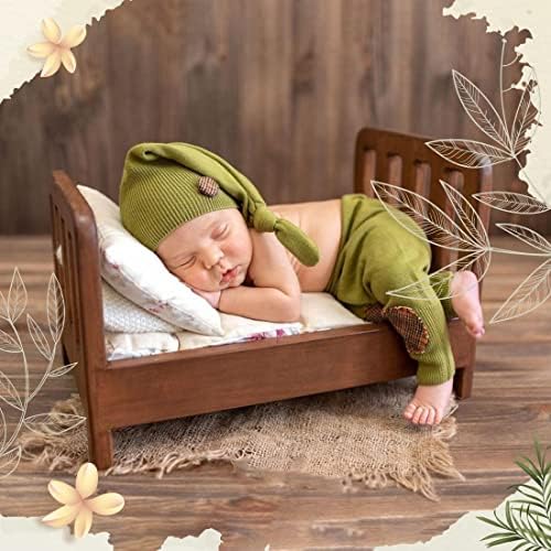 M&G House Brown Photogration Photography אבזרי מיטת עץ מיטת וינטג 'מיטת תינוק צילום אבזרי צילום צילום צילום