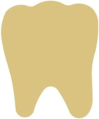 שן מגזרת גמור עץ רופא שיניים משרד שיניים בית ספר דלת קולב בצורת בד סגנון 1