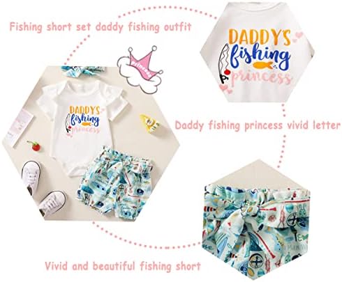 בגדי ילדות יילודים תינוקת תלבושת קיץ דיג דיג סט קצר אבא גוף גוף דיג