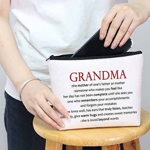 תיק איפור קוסמטי של סבתא מתנה להערכה של סבתא מתנה ליום הולדת מתנה ליום האם מתנה לסבתא