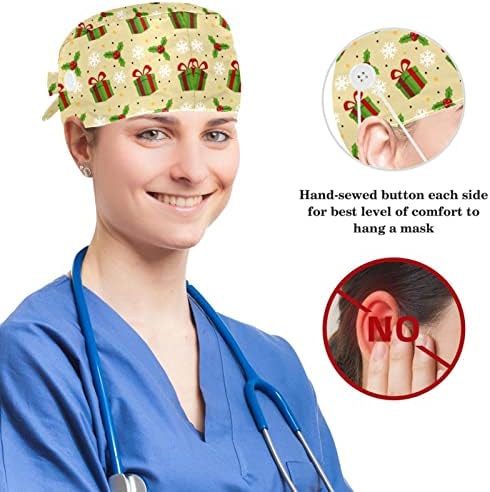 yoyoamoy כובע עבודה מתכוונן עם כותנה כותנה רצועת זיעה עצם עצם כף רגל כף מנתח אפור לנשים