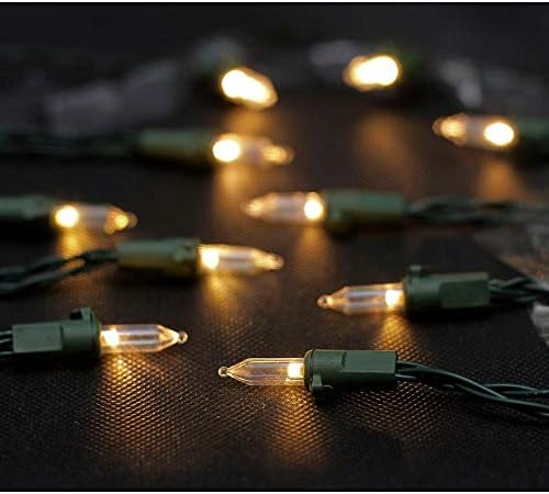 מבטאים ביתיים חג 20 רגל 50 אור LED LED סוללה לבנה חמה מופעלת מיני מיתר תאורה LED L6050019FU01