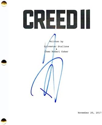 דולף לונדגרן חתום על חתימה Creed II תסריט סרט מלא - בכיכובו של מייקל ב ירדן טסה תומפסון פילציה