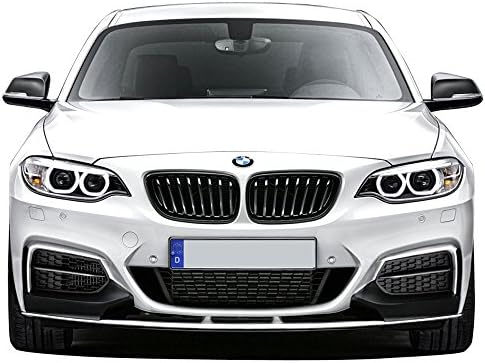 IKON Motorsports, שפת פגוש קדמית תואמת לסדרה 2014-2021 BMW F22 2, P סגנון לא צבוע שחור PP גמר שפתיים קדמי תחת