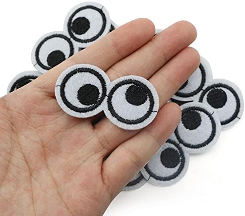 XGNG 20 יחידות DIY טלאי רקמת עיניים מרושעות תפירה קישוט מלאכה טלאי רקום לעין בגדים שקיות