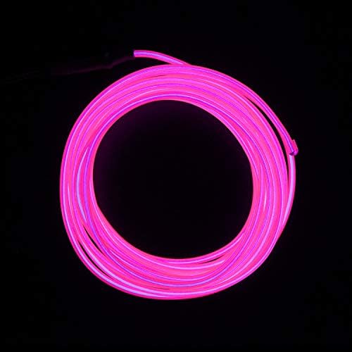 Lychee El Wire Neon זוהר זוהר אור אלקטרולי -טהור חוט El עם חבילת סוללה למסיבות, קישוט ליל כל הקדושים
