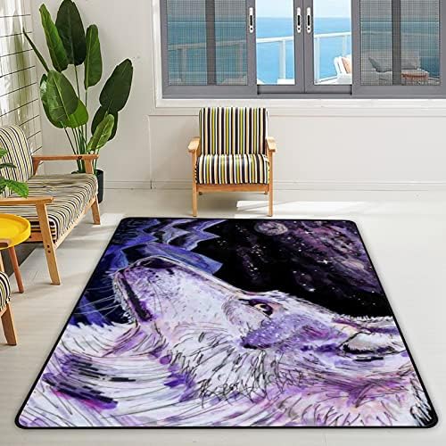 זוחל שטיח מקורה משחק שטיח מחצלת שטח זאב גלקסי כוכבת לסלון חדר שינה חינוכי חינוך חינוכי שטיח שטיח 80x58 אינץ '