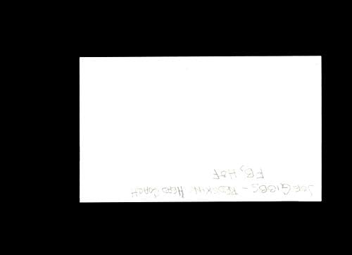ג'ו גיבס חתום 3x5 חתימת כרטיס אינדקס nfl hof וושינגטון