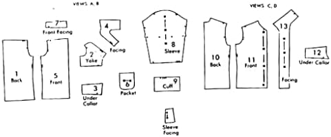 דפוס של שנות החמישים, חולצת ספורט מזדמנת לגברים - חזה: 42 -44